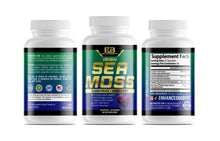 Load image into Gallery viewer, Sea Moss Capsules - Irish Sea Moss Plus Bladderwrack &amp; Burdock Root
