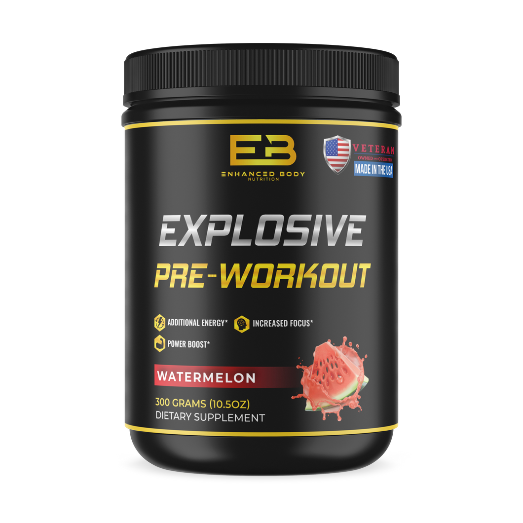 Enhanced Body Fit Explosive Pre-Workout Powder, Watermelon